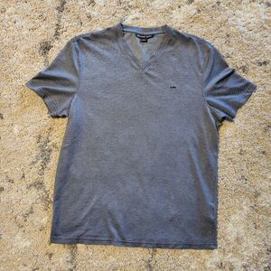 Mens Michael Kors gray v-neck tee